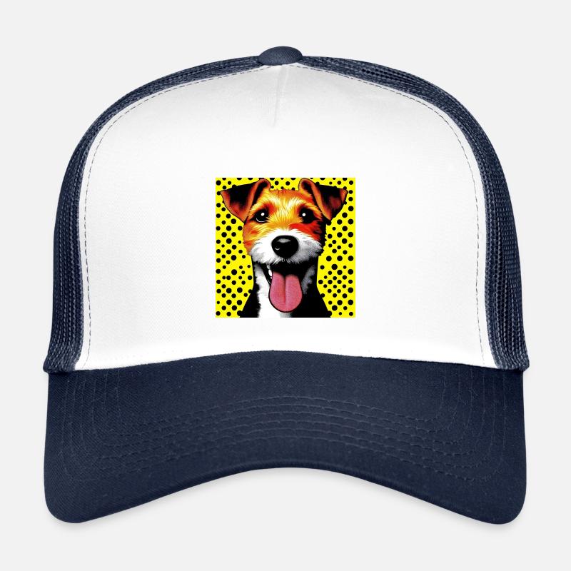 Chien Fox Terrier Jack Russell Pop Art Casquette trucker enfant
