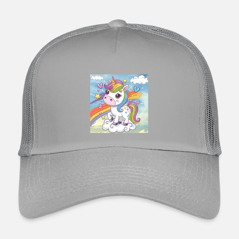 Rainbow Unicorn Kids’ Trucker Cap