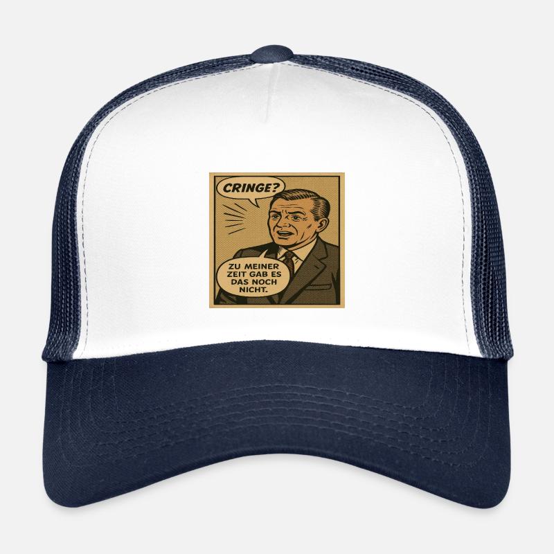 Retro Pop Comic Squiggle Humor Kids’ Trucker Cap