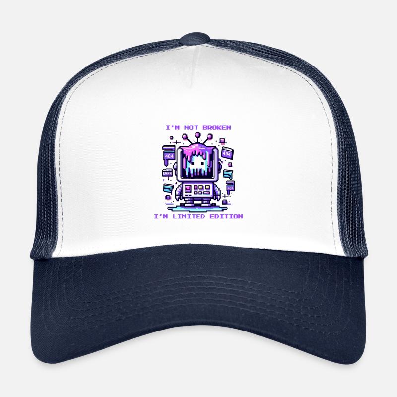 I'm Not Broken - I'm Limited Edition - Kinder Trucker-Cap - Weiß/Navy