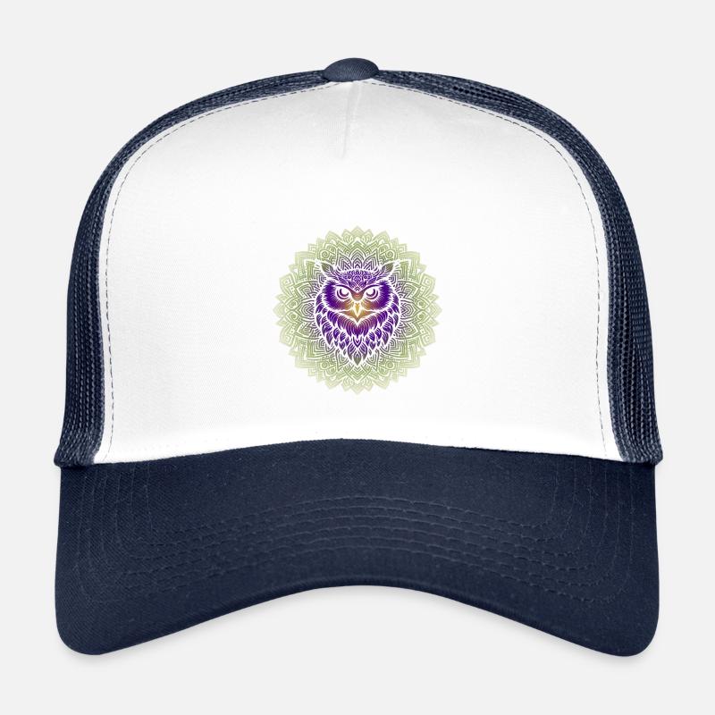 Uralte Weisheit Mandala - Kinder Trucker-Cap - Weiß/Navy