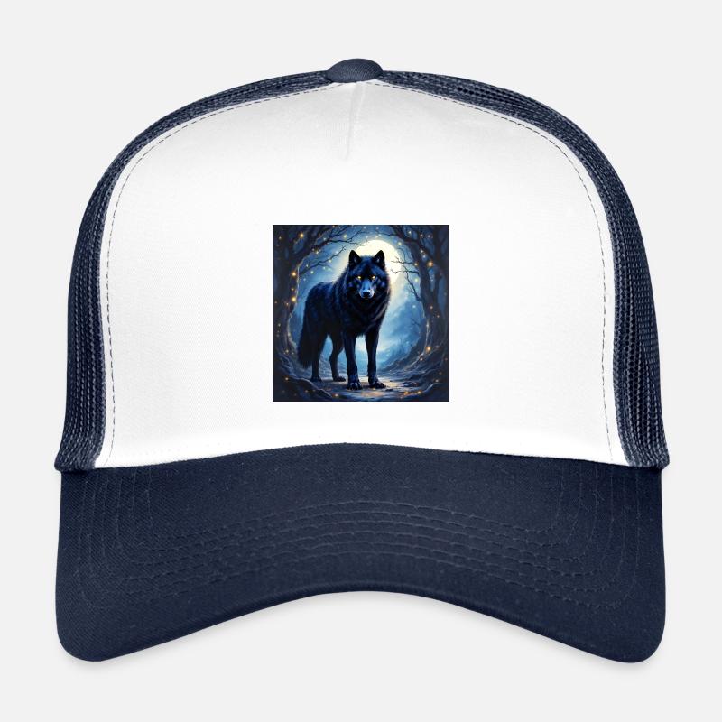 Power Animal Black Wolf Kids’ Trucker Cap