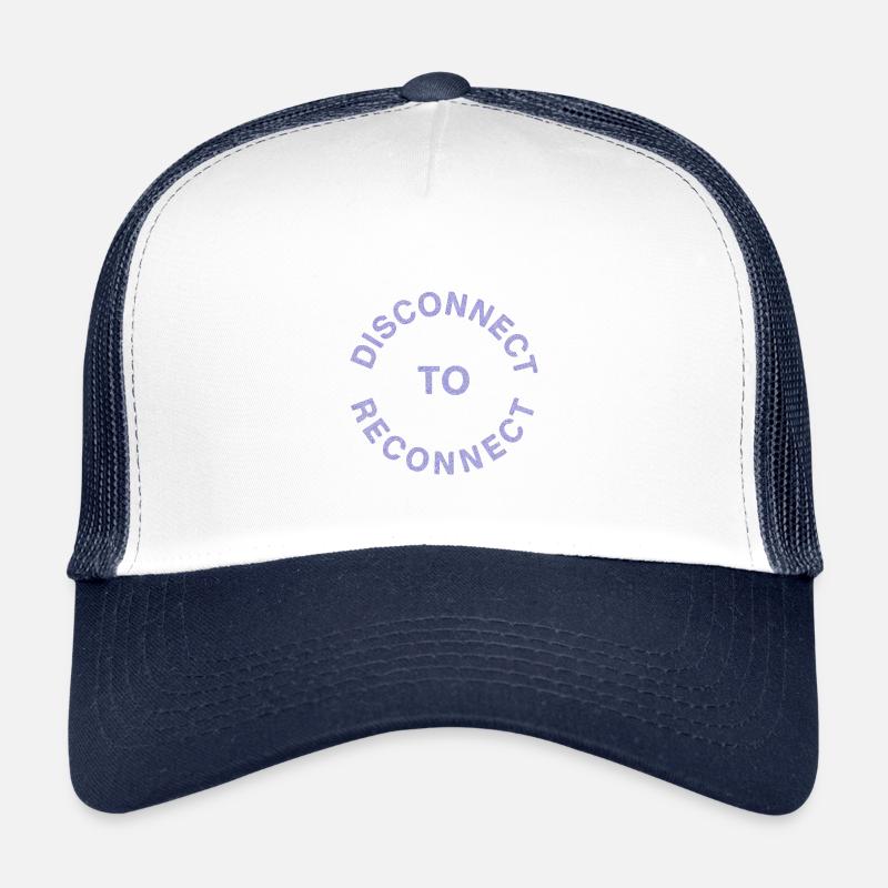 Offline ist das neue Cool - Kinder Trucker-Cap - Weiß/Navy