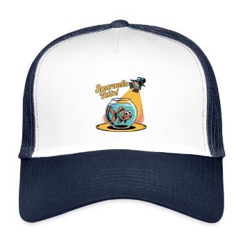 Boris: Alles jammen! - Kinder Trucker-Cap - Weiß/Navy - Vorne