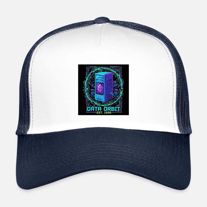 Daten Orbit Neon Computer Kinder Trucker-Cap