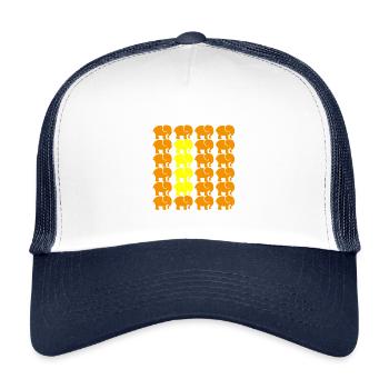 ELEFANT - Kinder Trucker-Cap - Weiß/Navy - Vorne