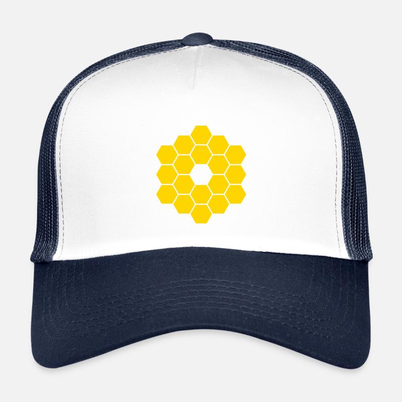 JWST - Kinder Trucker-Cap - Weiß/Navy