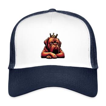 Bordeaux Dogge Bordeauxs Bordeaux Doggen besitzer - Kinder Trucker-Cap - Weiß/Navy - Vorne