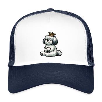 Propriétaires havanais havanais Agriculteurs havanais - Casquette trucker enfant - blanc/marine - Devant