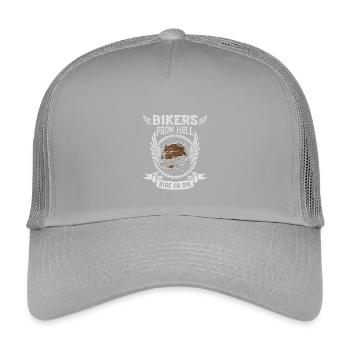 Hell biker with wings - Kids’ Trucker Cap - light grey - Front