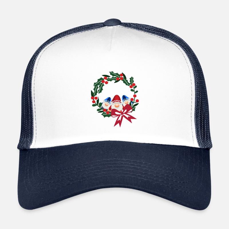 Trois têtes de saint Nicolas avec un nœud de couronne Casquette trucker enfant