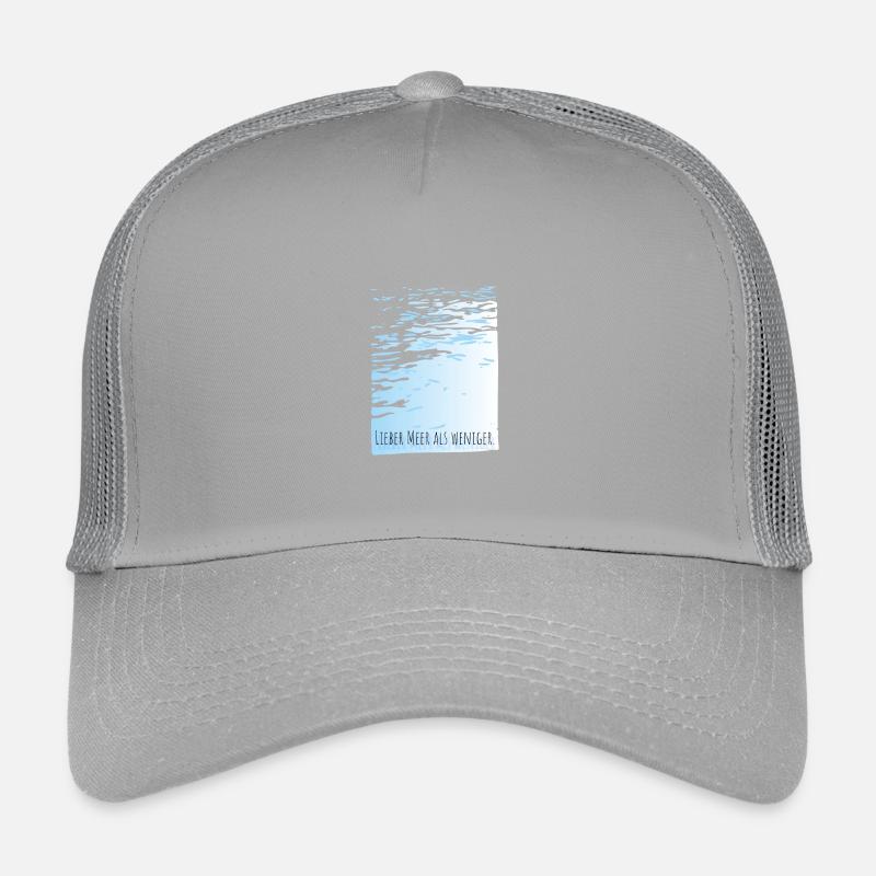 Mieux vaut mer que moins d’eau Devise : minimalement cool Casquette trucker enfant