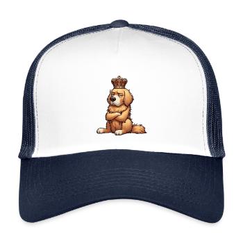 Golden Retriever Goldie Goldiebesitzer Goldies - Kinder Trucker-Cap - Weiß/Navy - Vorne