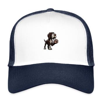 Parle au porte-fil allemand Paw - Casquette trucker enfant - blanc/marine - Devant