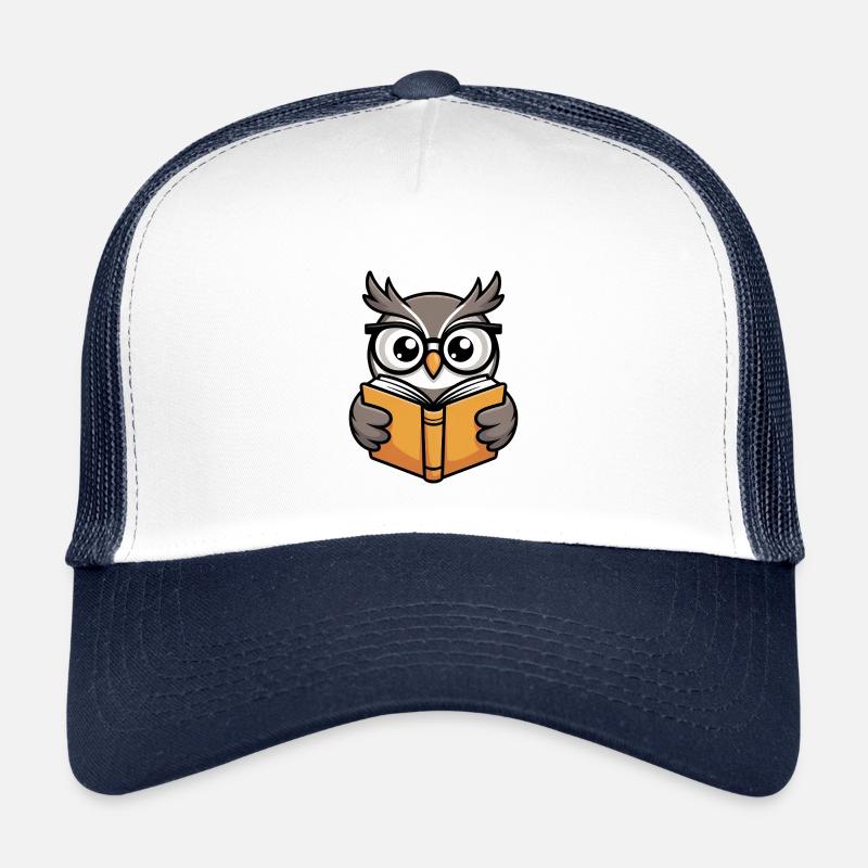 Cute Reading Owl with Glasses Kids’ Trucker Cap