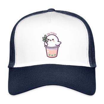 Siroter la paix - Casquette trucker enfant - blanc/marine - Devant