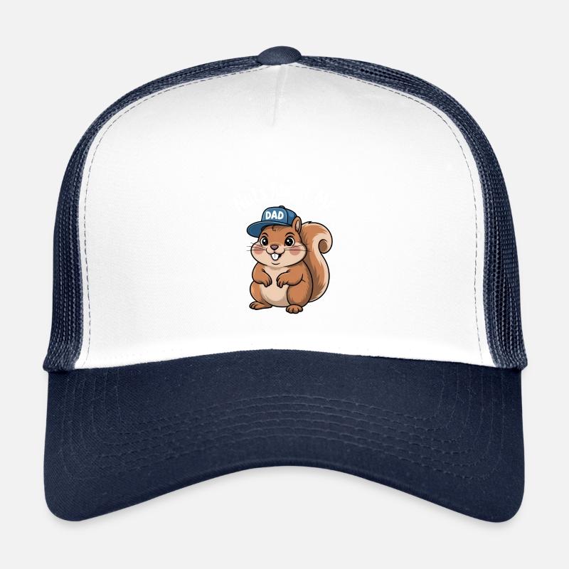 Conception de t-shirt papa écureuil mignon Casquette trucker enfant