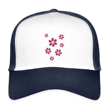 Mother's Day Gift Mother's Day Gift Idea - Kids’ Trucker Cap - white/navy - Front