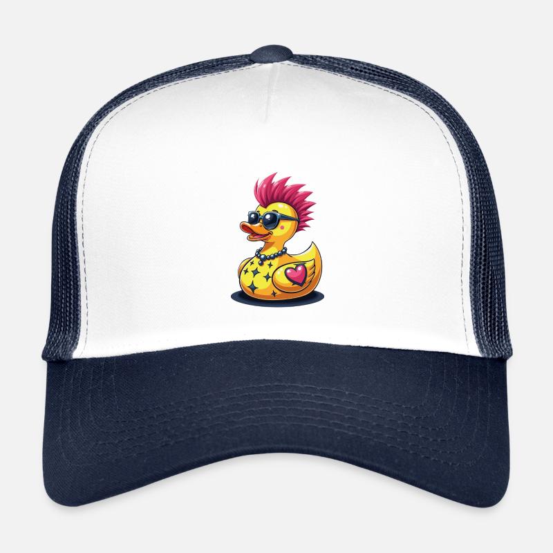 Coole Punk-Ente mit Herz Kinder Trucker-Cap