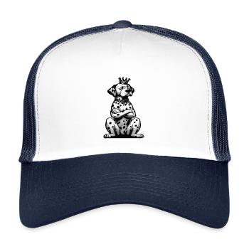 Dalmatians Dalmatian Keepers Dalmatian Owners - Kids’ Trucker Cap - white/navy - Front