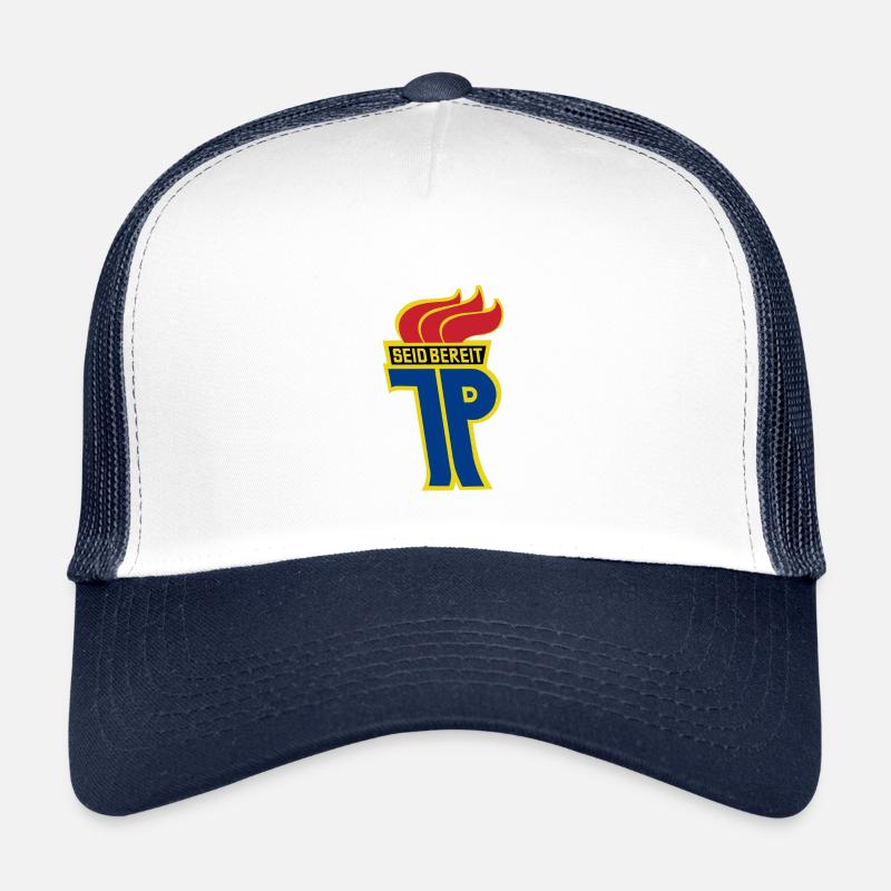 Jungpionier - Kinder Trucker-Cap - Weiß/Navy