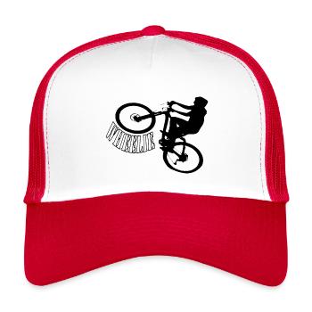 Shirt Wheelie Bike Bike - Kids’ Trucker Cap - white/red - Front
