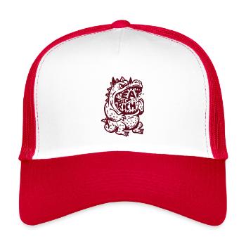 eat_the_rich - Casquette trucker enfant - blanc/rouge - Devant