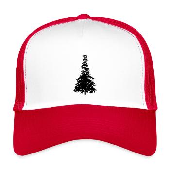 Christmas tree - Kids’ Trucker Cap - white/red - Front