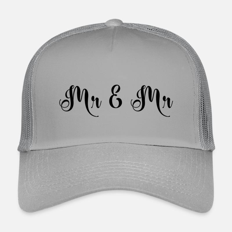 Mr & Mr Hochzeit Design Kinder Trucker-Cap