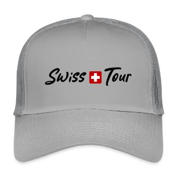 Vacances Swiss Tour Switzerland - Casquette trucker enfant - gris clair - Devant