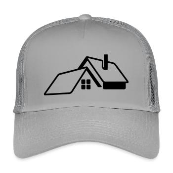 House transparent logo - Kids’ Trucker Cap - light grey - Front