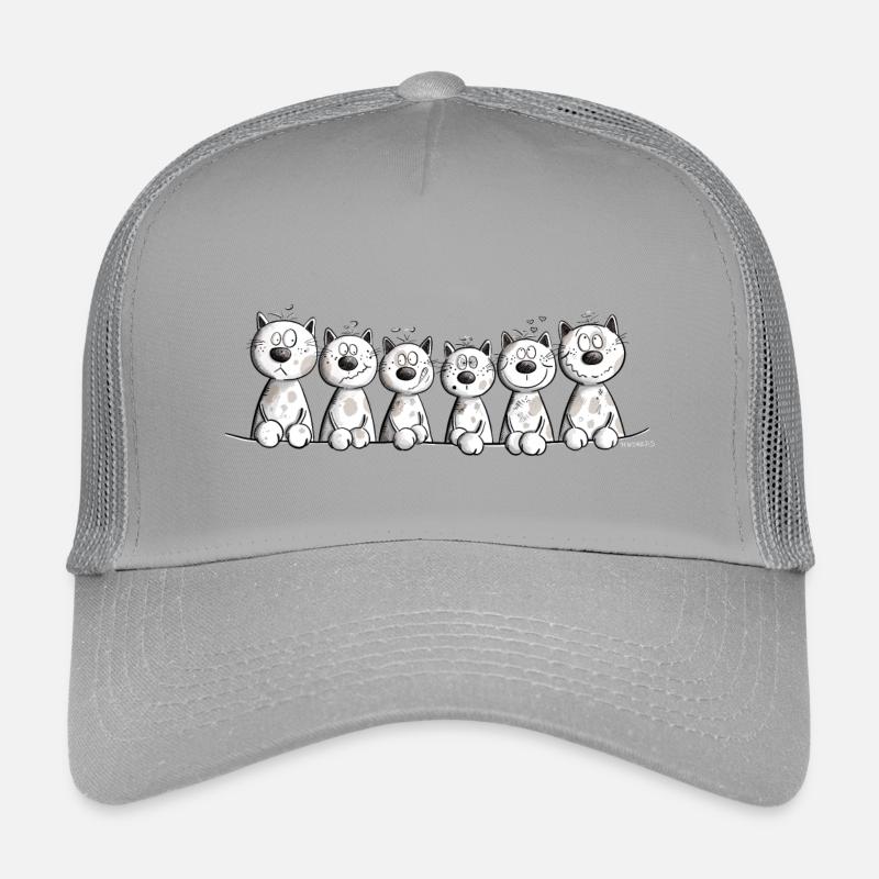 Chats Famille Chat Ami Chat Équipe Casquette trucker enfant