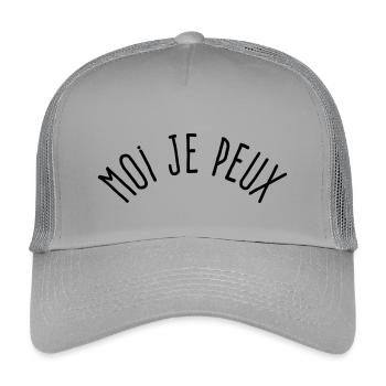 I can... to change I can't - Kids’ Trucker Cap - light grey - Front
