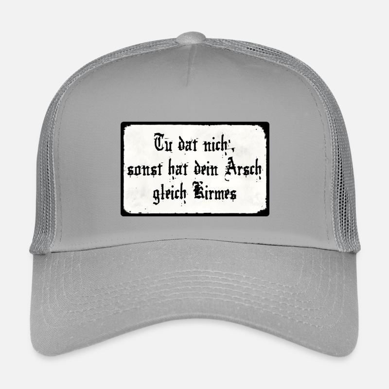 Tu dat nich' - Kinder Trucker-Cap - Hellgrau