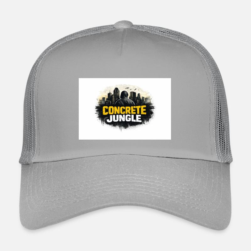 Concrete Jungle Shadow - Kinder Trucker-Cap - Hellgrau