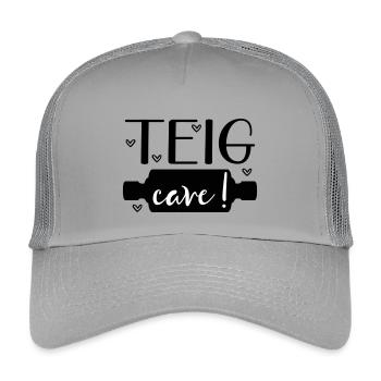 Sayings Baking Dough Roll - Kids’ Trucker Cap - light grey - Front