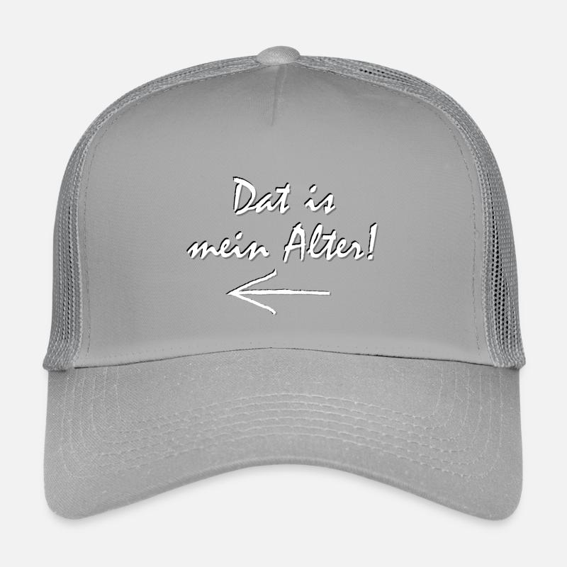 Dat is mein Alter, Ruhrpott Dialekt, Lustig - Kinder Trucker-Cap - Hellgrau