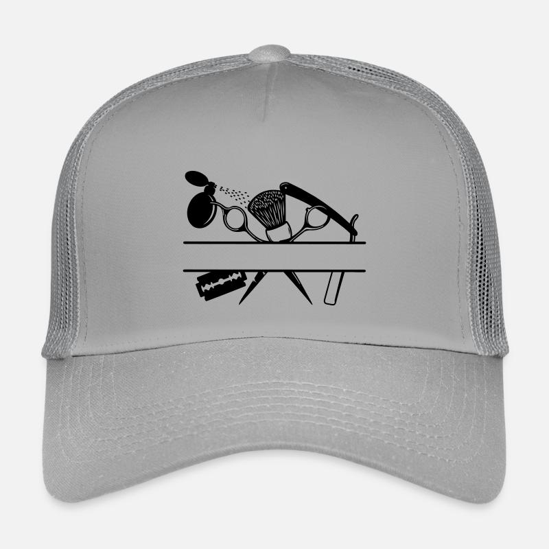 Textbanner für Friseurattribute Kinder Trucker-Cap