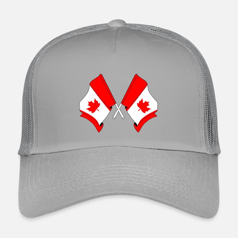 Drapeaux du Canada croisés Casquette trucker enfant