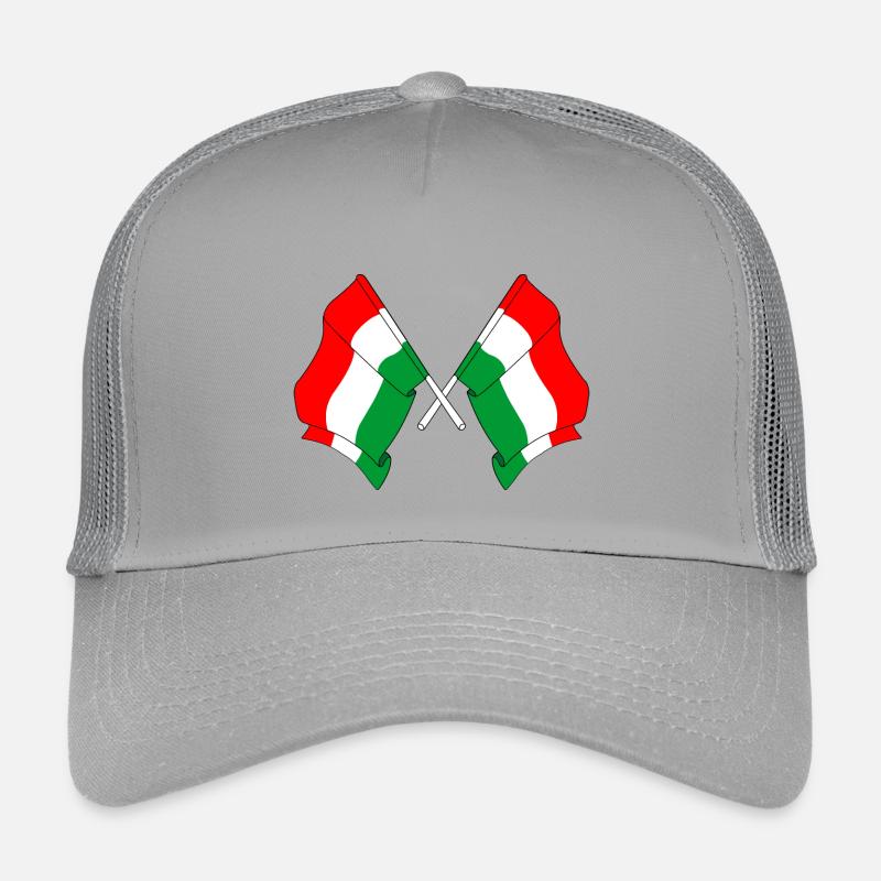 Zwei Flaggen Ungarn Kinder Trucker-Cap