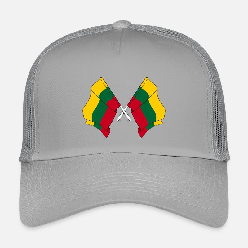 Deux drapeaux de la Lituanie croisés Casquette trucker enfant
