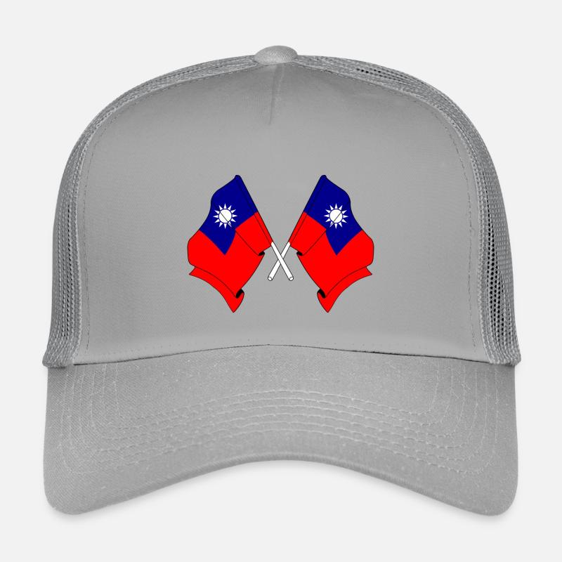 Deux drapeaux croisés depuis Taïwan Casquette trucker enfant