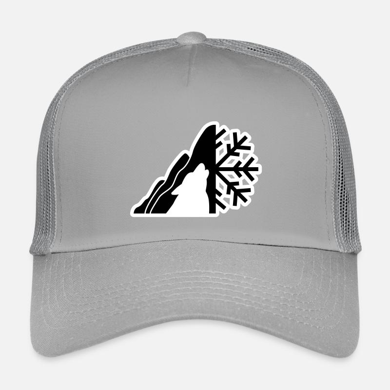 Berg-Logo - Kinder Trucker-Cap - Hellgrau