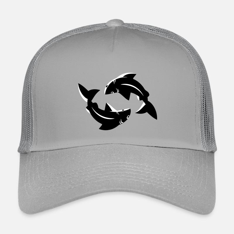 Fische Kreis Flow Emblem Kinder Trucker-Cap