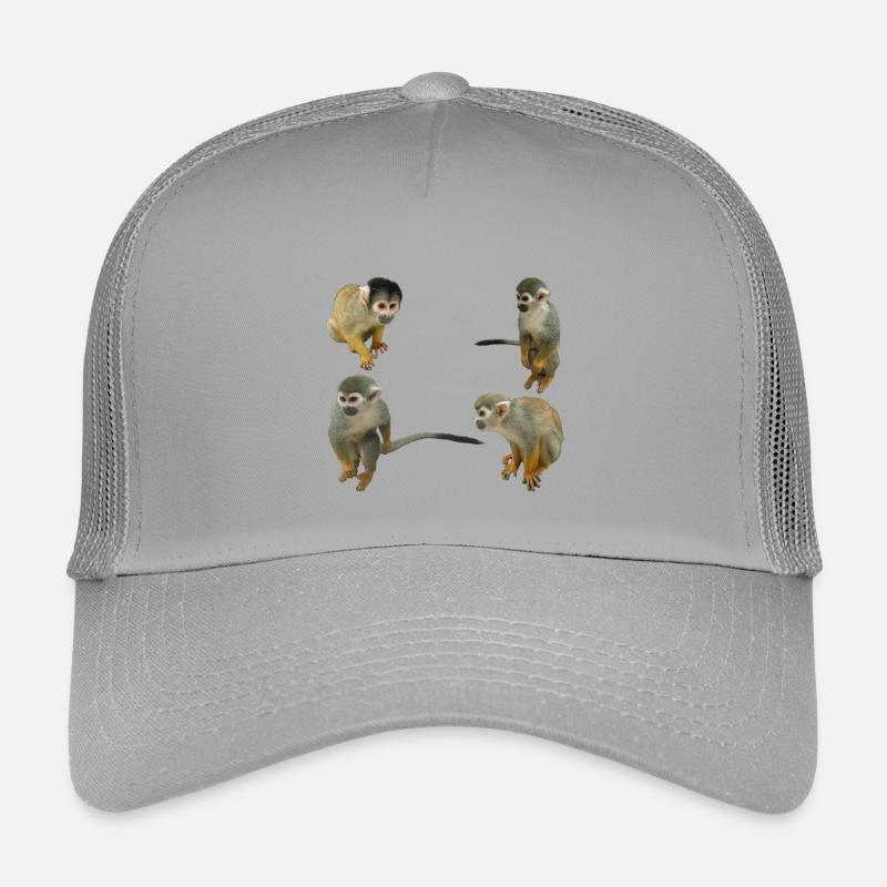 Affen - Kinder Trucker-Cap - Hellgrau