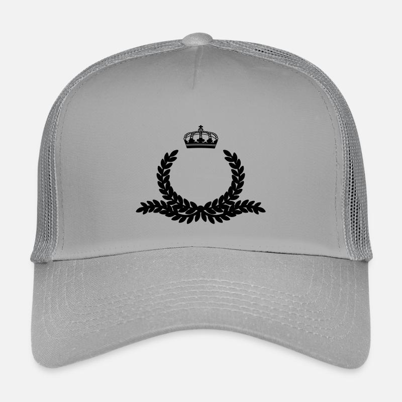 Ornate laurel wreath with crown Kids’ Trucker Cap