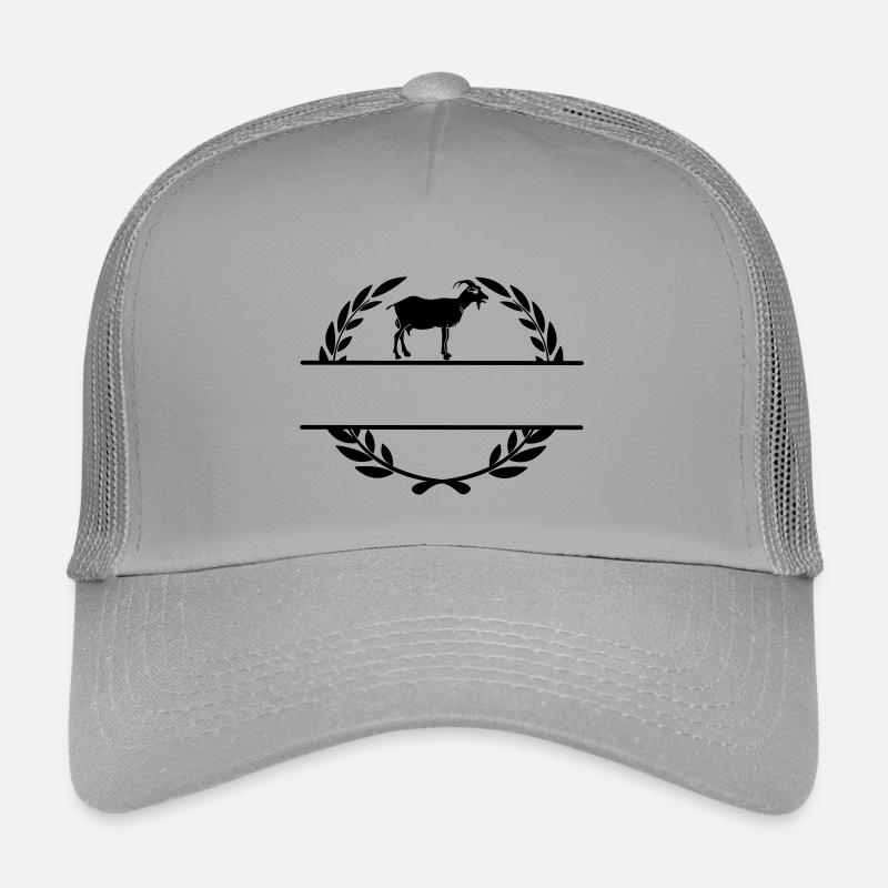 Couronne de laurier monogramme de fromage de chèvre Casquette trucker enfant