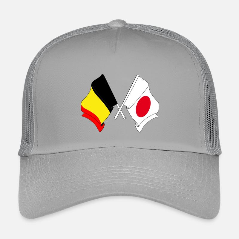 Drapeau de la Belgique, drapeau du Japon Casquette trucker enfant