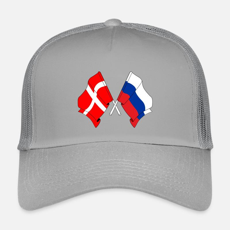 Flag Denmark, flag Russia Kids’ Trucker Cap