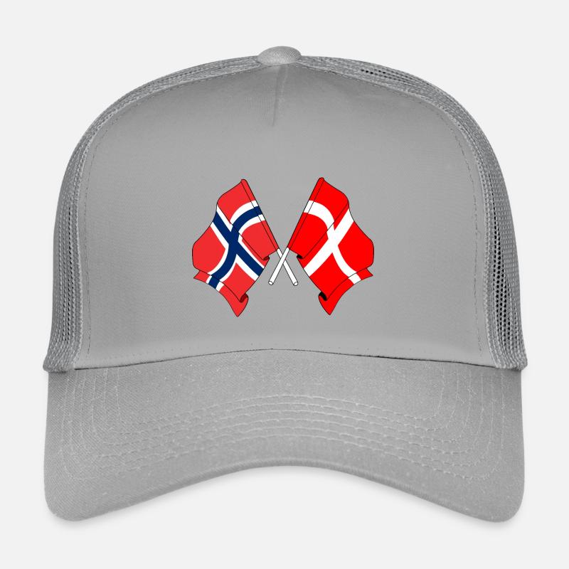 Drapeau de la Norvège, drapeau du Danemark Casquette trucker enfant
